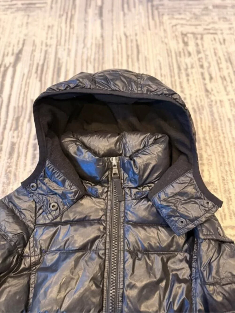 S13 girls size 4 Black Down Fill Puffer Winter coat Retails $170